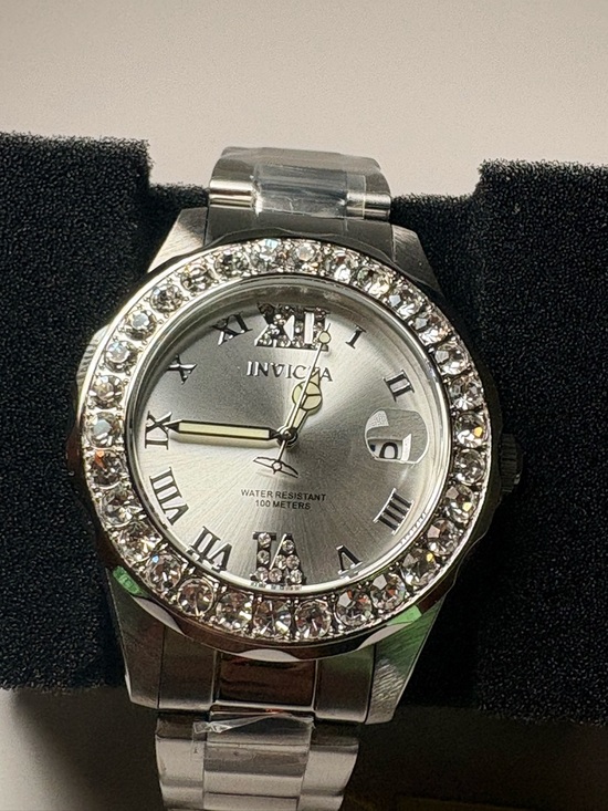 Invicta Women Silver Crystal-Accent Stainless Steel Bracelet Watch 38mm main image 13